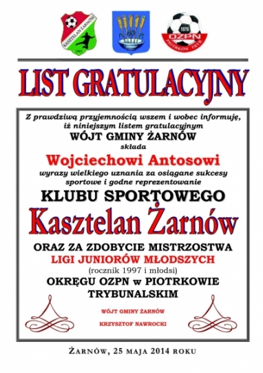 list-gratulacyjny-junior-mlodszy-ks-kasztelan-zarnow