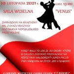 Plakat "Charytatywny Bal Niepodległościowy na rzecz Pani Małgorzaty Jurek-Palus"